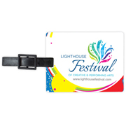Jumbo Rectangle Full Colour Imprint Slip-In Pocket Luggage Tag*